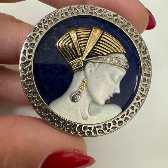 Elegant Vintage Erte Brooch